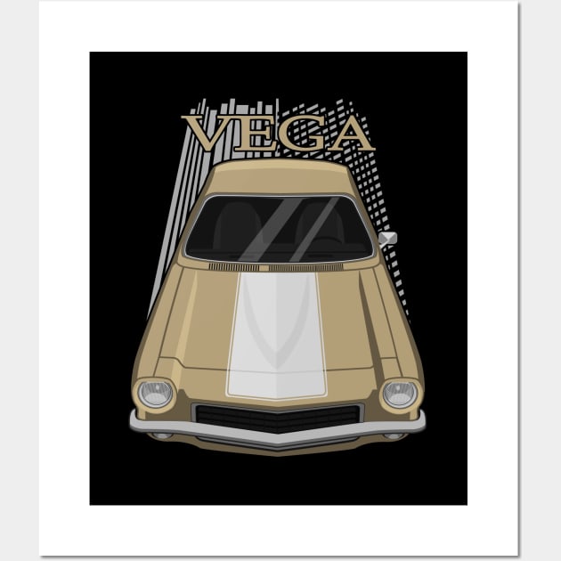 Chevrolet Vega GT 1971 - 1973 - light gold Wall Art by V8social